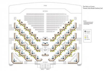 Palms at Crown - Melbourne Casino Seating Plan Map & Dress Code, VIC